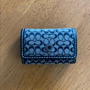 Coach contact lens case holder